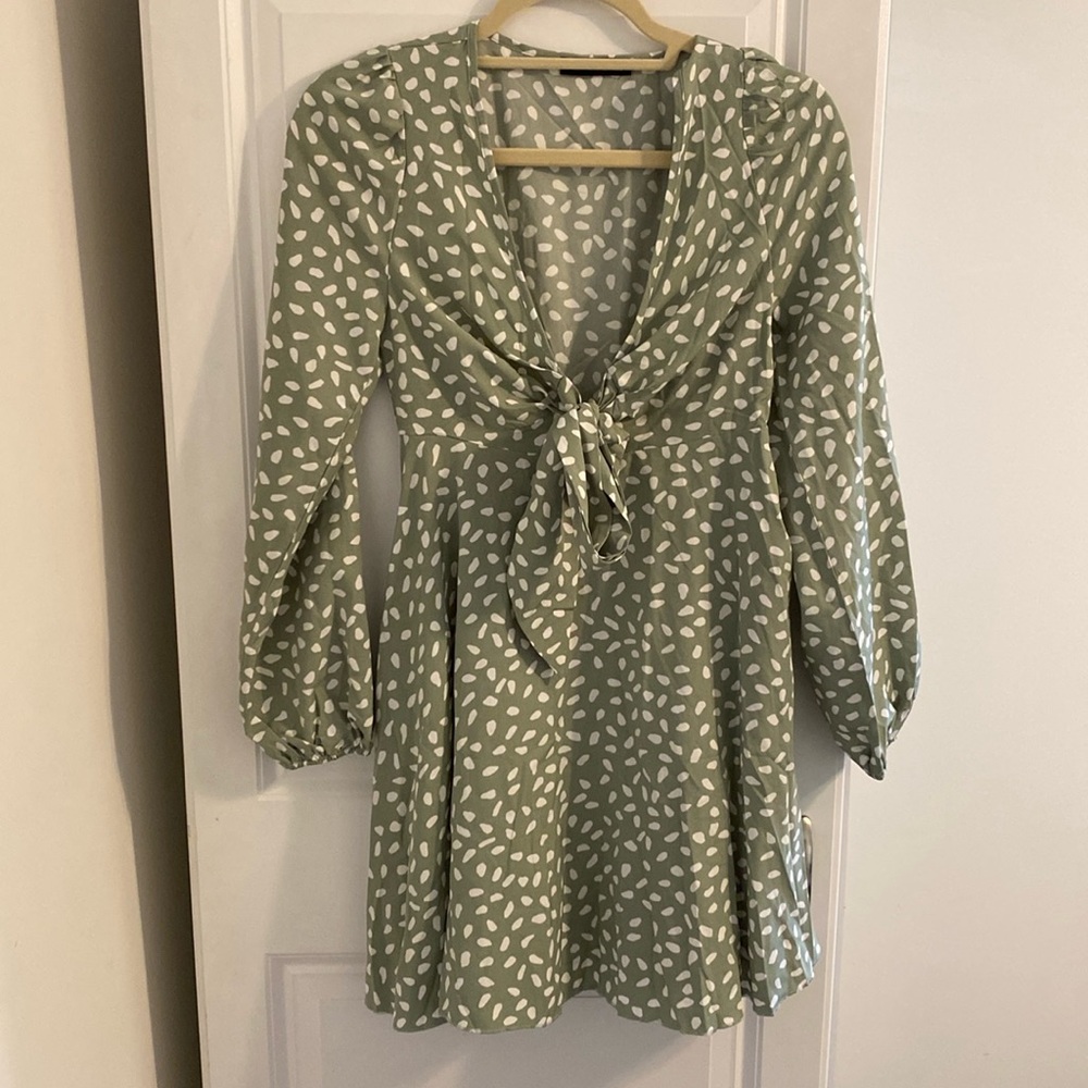 Green Long Sleeve Dress